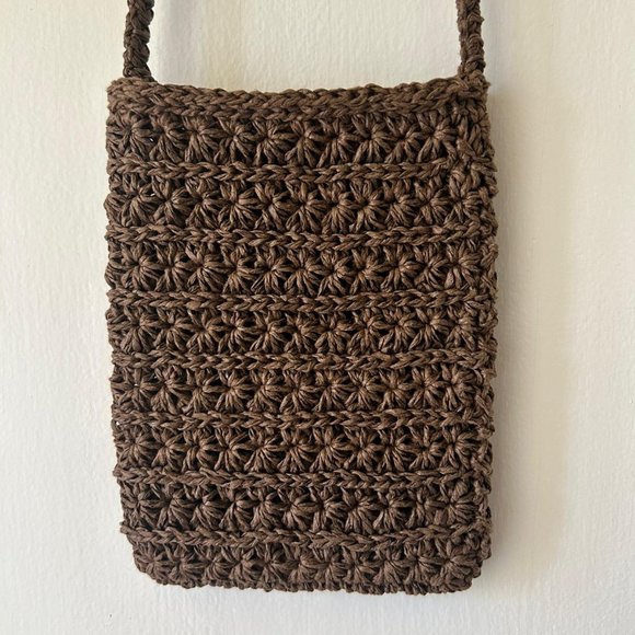 Handmade Crochet Small Cross Body Bag - Picture 2 of 4